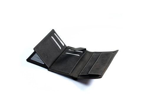 Портмоне/кошелёк Tri Fold Wallet CARBONADO, чёрный