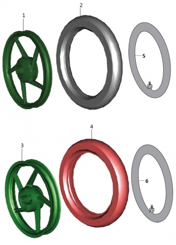 Диски колесные/Покрышки BM125X 4sp. (57/58)