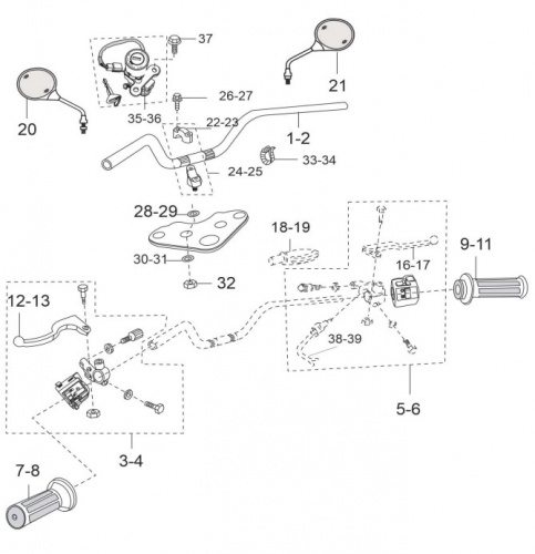 Рулевое управление BM125X UG (32)