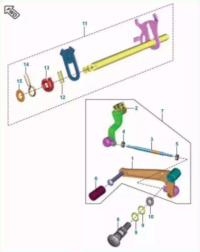 Переключение передач NS200 UG (21/22)