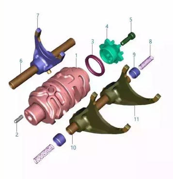 Копирный вал Dominar400 Touring UG2 8