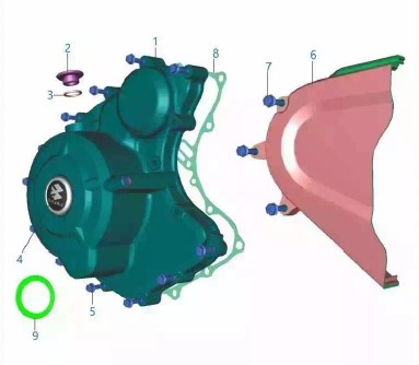 Крышка генератора Dominar400 Touring UG2 16