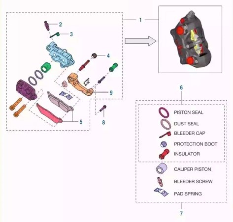 Передний тормоз Dominar400 Touring UG2 32