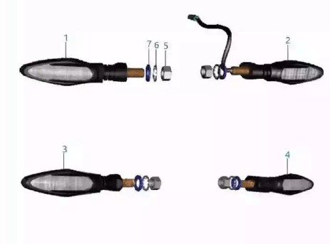 Поворотники Dominar400 Touring UG2 50