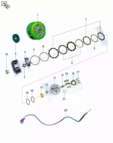 Сцепление Pulsar NS400Z 18