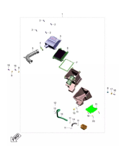 Воздушный фильтр Pulsar NS400Z 19