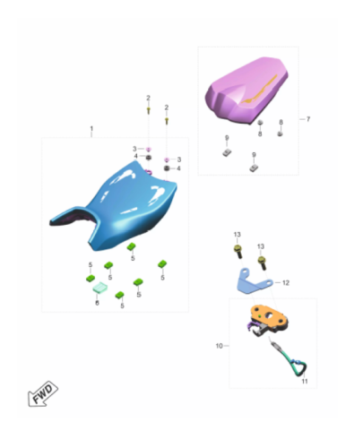 Сиденье Pulsar NS400Z 24