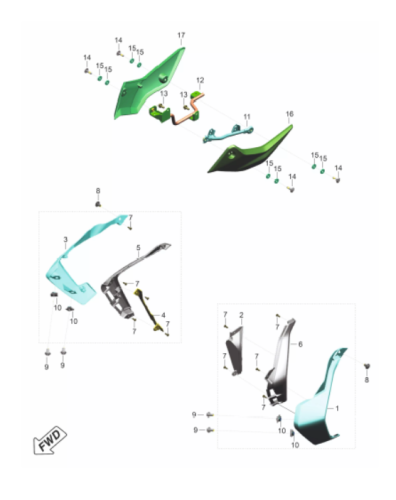 Пластик Pulsar NS400Z 29