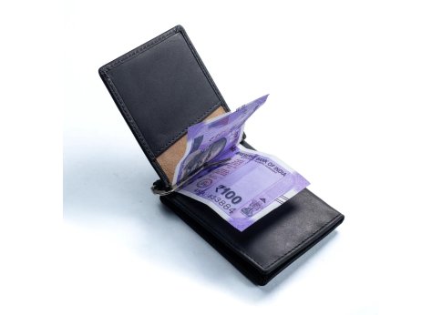 Портмоне/кошелёк Tri Fold Money Clip CARBONADO, чёрный