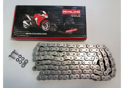 Цепь ROLON 520NXR 120 звеньев, сальниковая X-Ring, замок под заклёпку