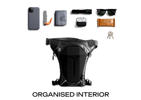 Сумка на пояс/бедро Turtle CARBONADO, чёрный