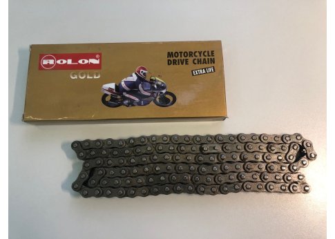 Цепь приводная ROLON R428HBS 130 звеньев, усиленная, бессальниковая, замок защёлка