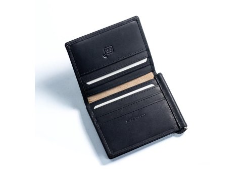 Портмоне/кошелёк Tri Fold Money Clip CARBONADO, чёрный