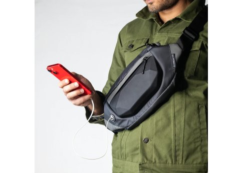 Сумка на пояс Rock Waist CARBONADO, цвет чёрный