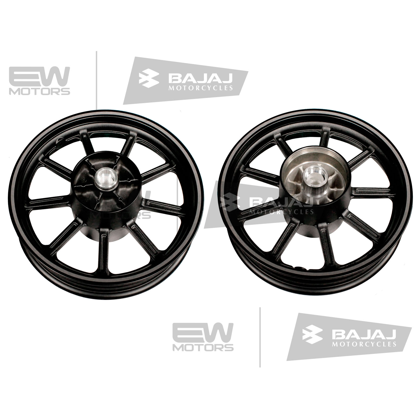 Диск колесный 15х2.50 задний, черный 52PD0151 BAJAJ