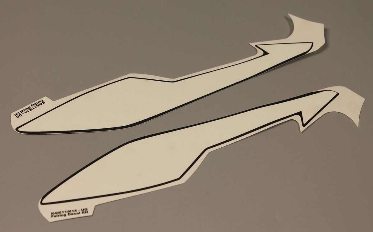 К-т наклеек пластика фары, белый 36JL0118 BAJAJ