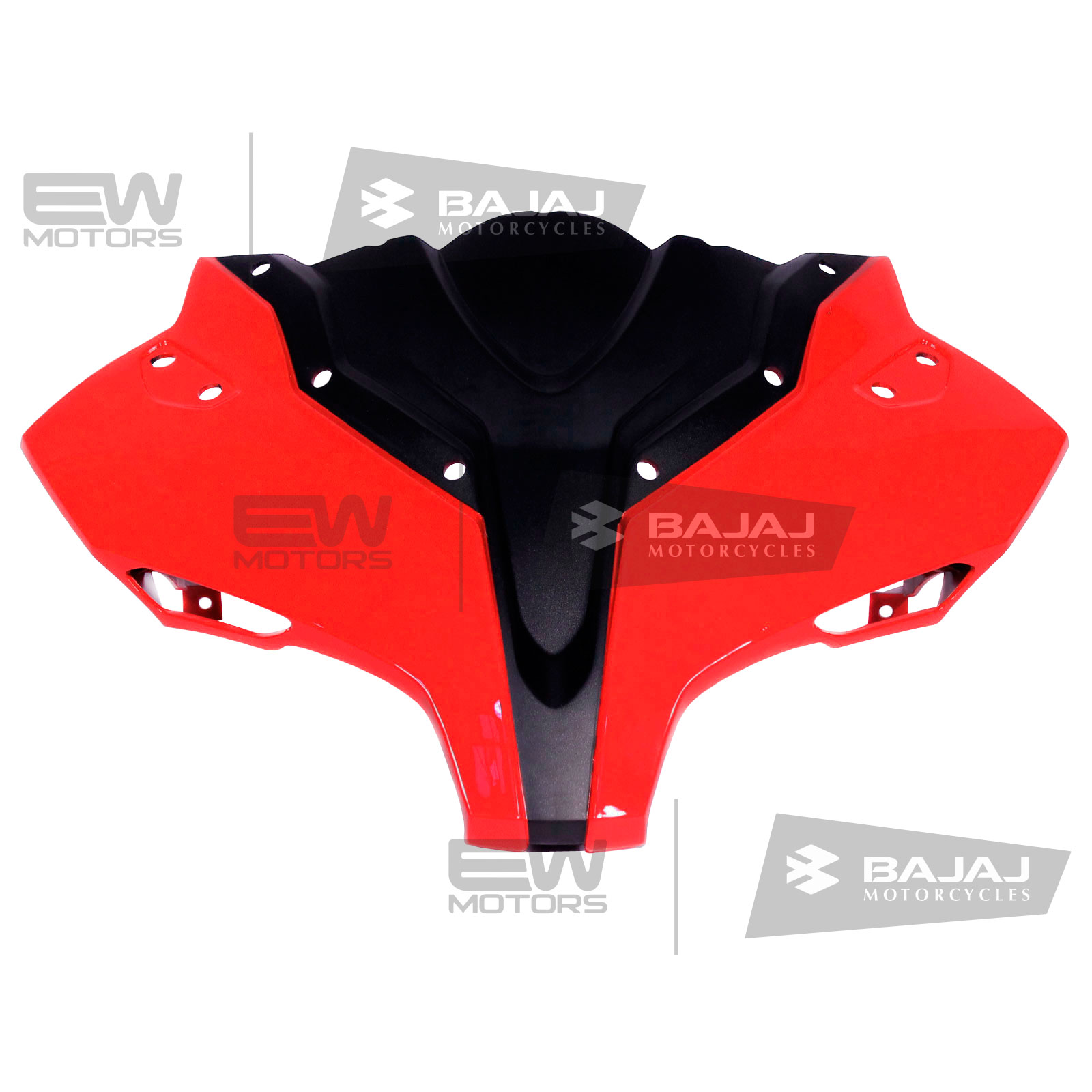 Обтекатель фары без наклеек, красный 56DT044R BAJAJ