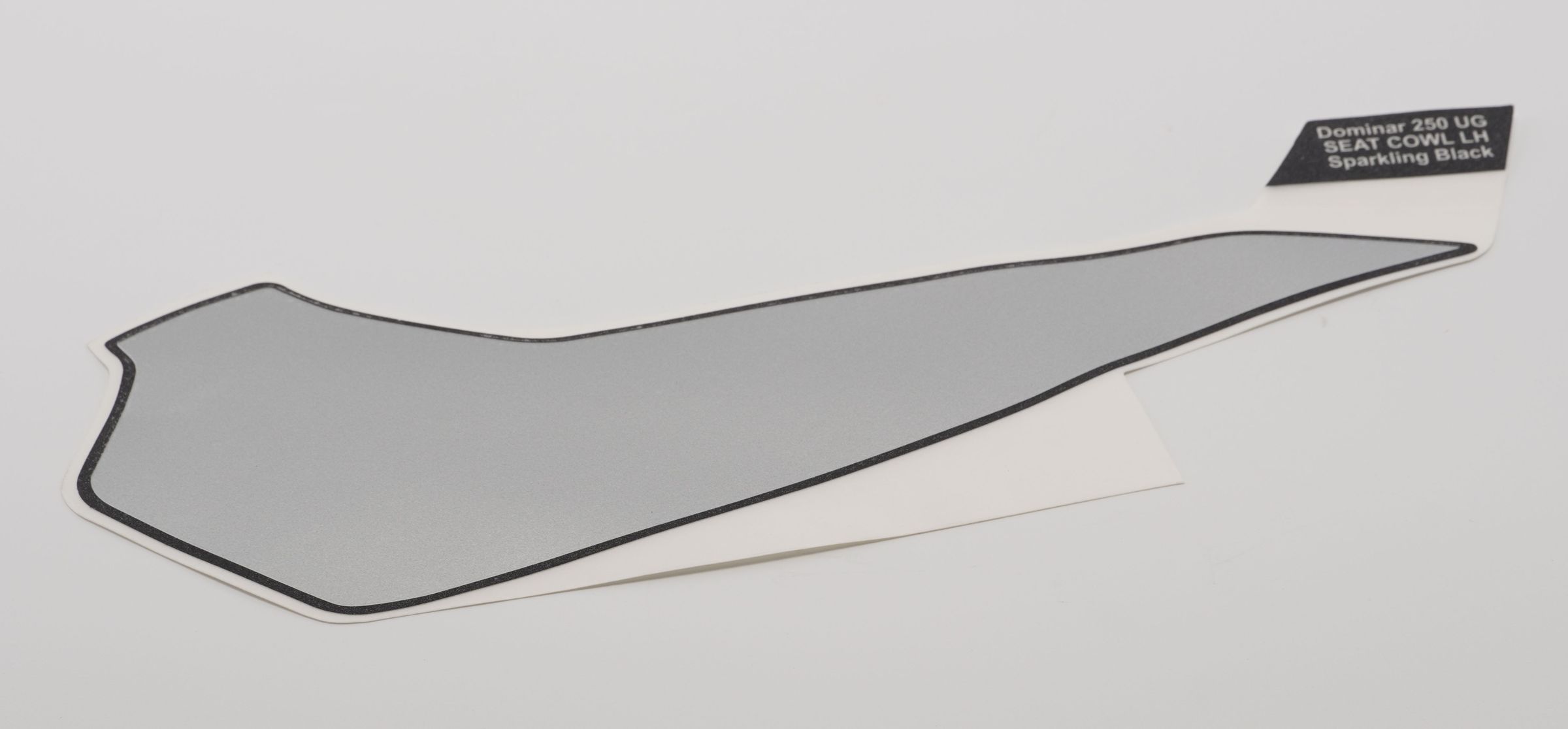 Наклейка заднего пластика левая, BLK SILVER JF233463 BAJAJ