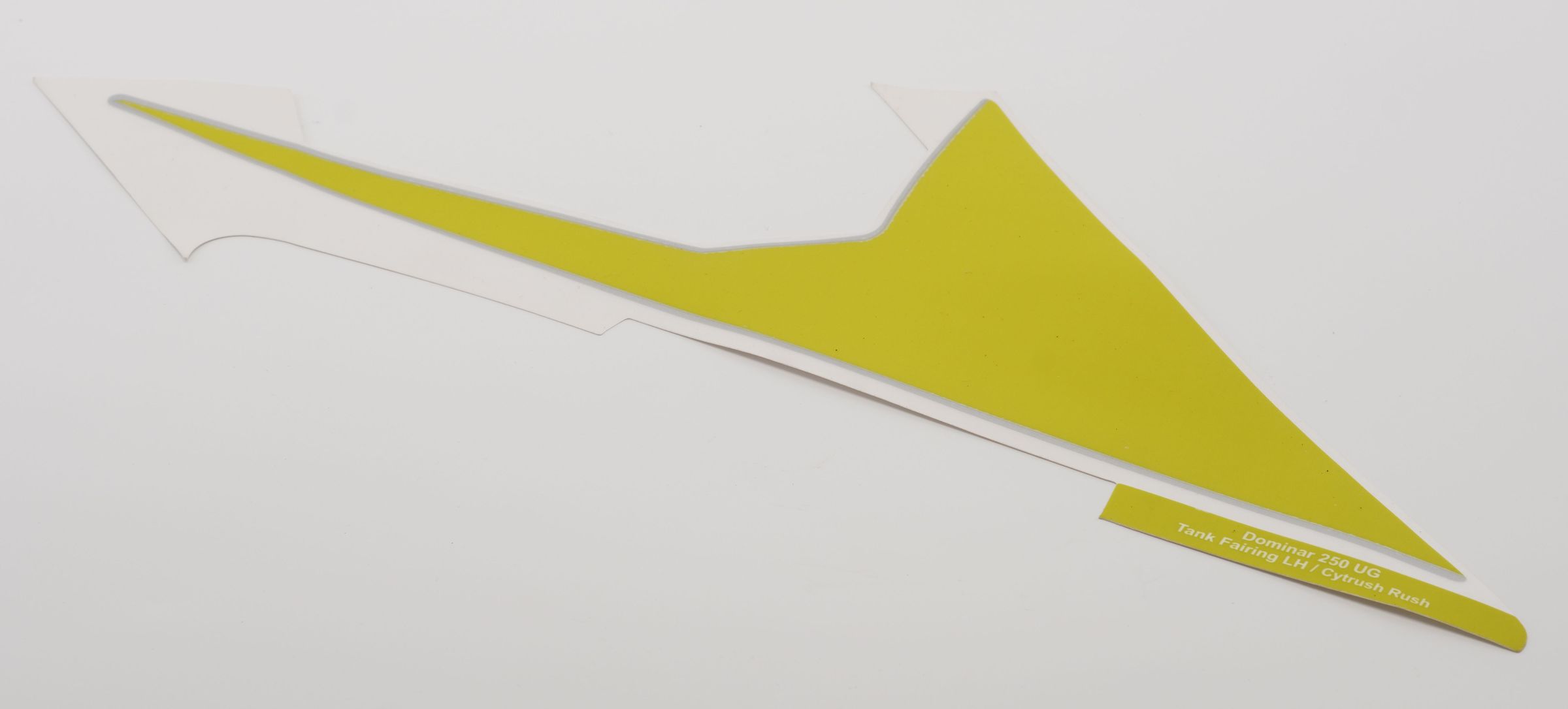 Наклейка на пластик бака левая, серебристая R-P SILVER JF233480 BAJAJ