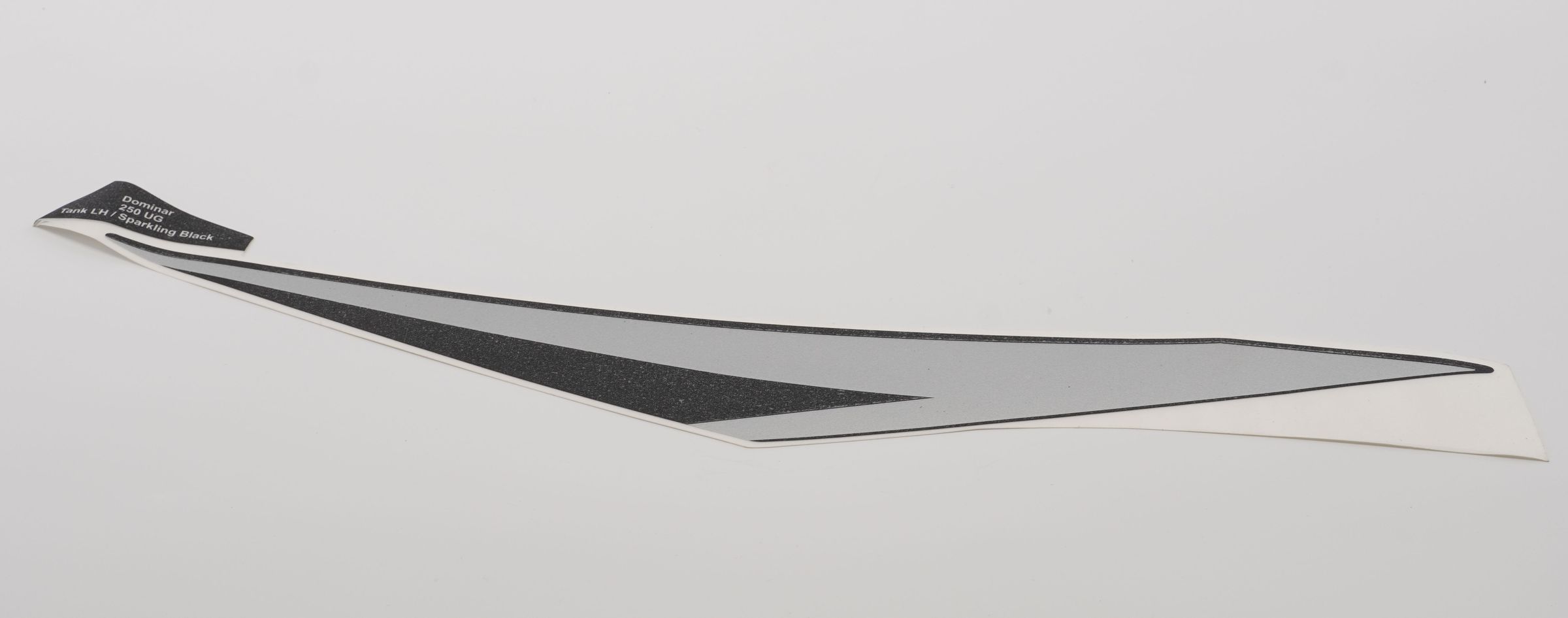 Наклейка обтекателя бака левая, S SILVER JF233465 BAJAJ