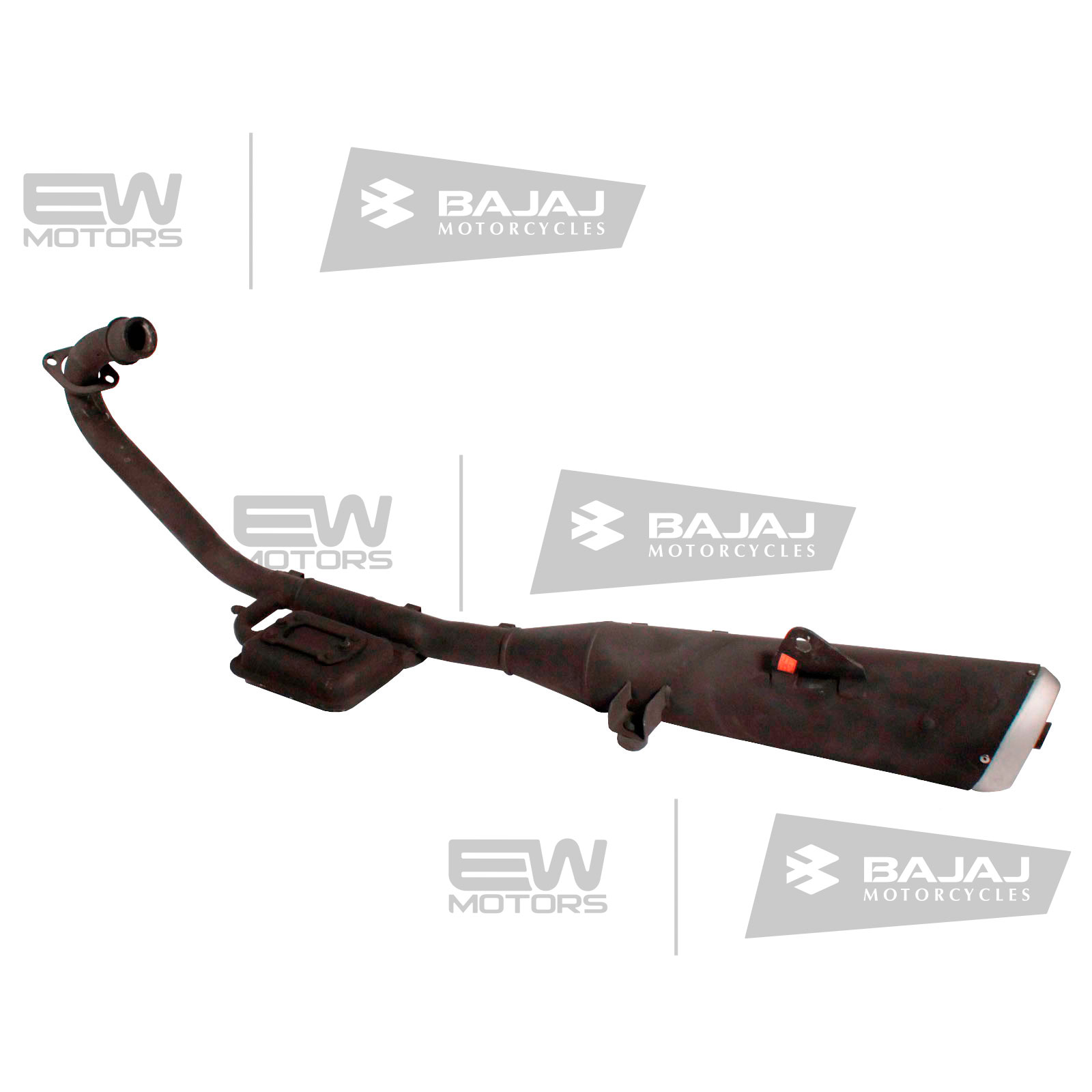 Глушитель (без тепловых экранов), черный YPD03002 BAJAJ