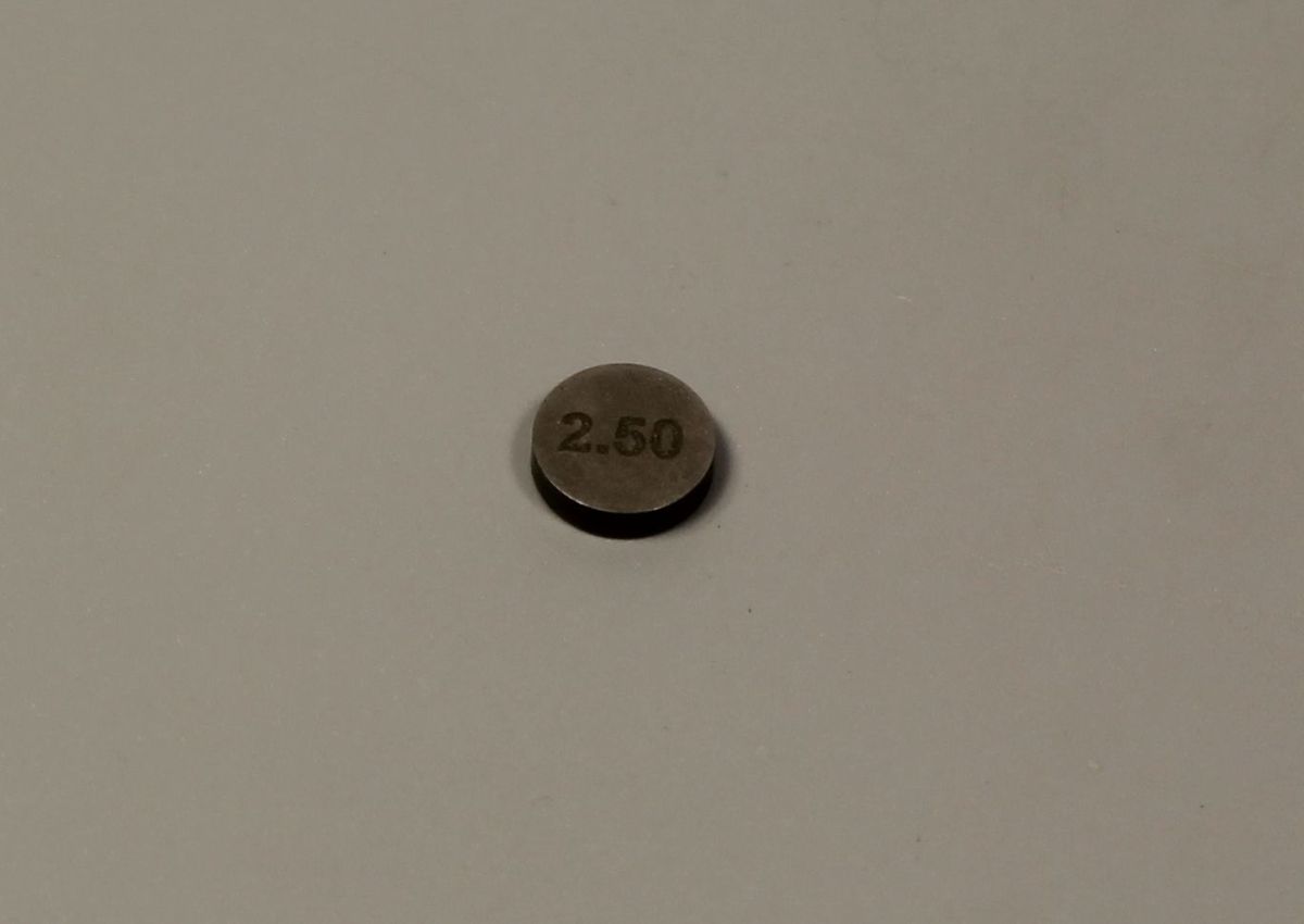 Шайба регулировочная клапанов, 2.50 мм. 36JY0061 BAJAJ