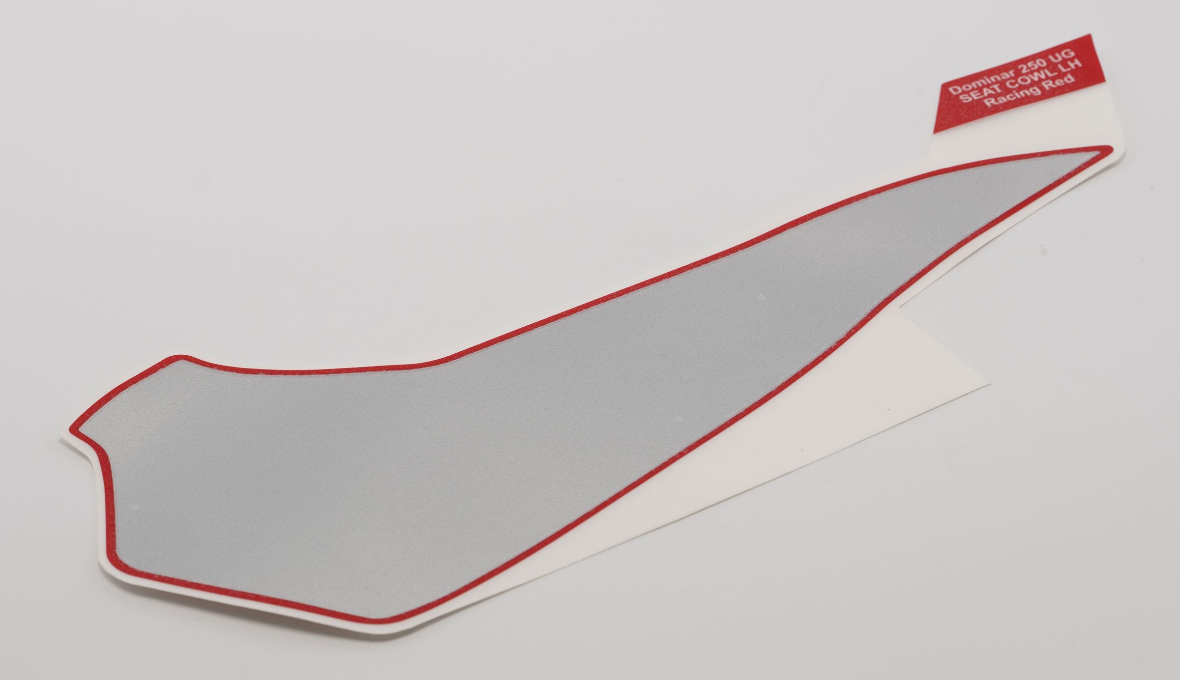 Наклейка заднего пластика левая, R-P SILVER JF233486 BAJAJ