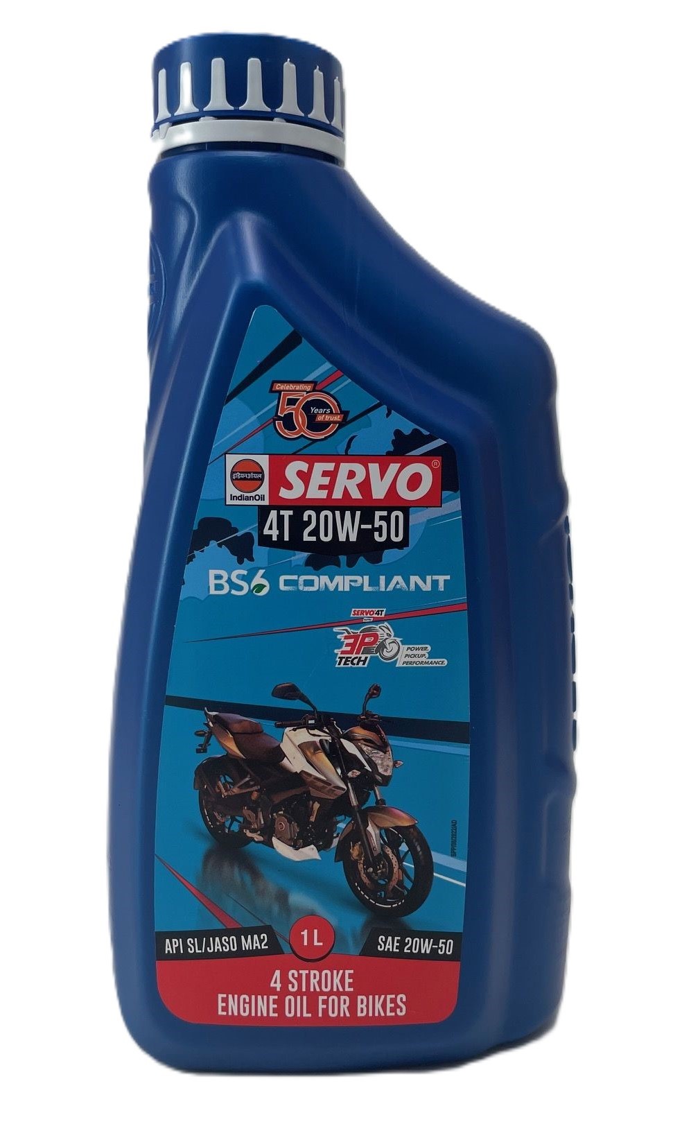 Масло моторное мото SERVO 4T 20W-50 1 л SERVO4T20W501L Indian Oil Corporation Limited
