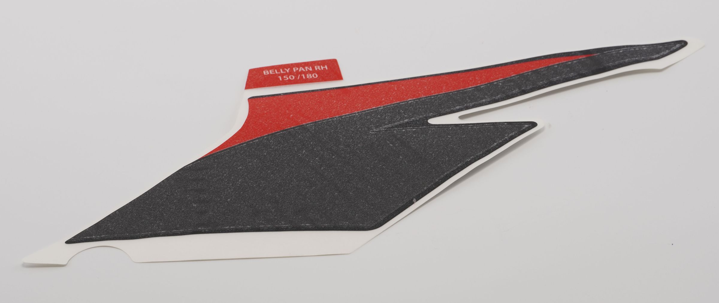 Наклейка пластика плуга правая, BLACK P RED DH010780 BAJAJ