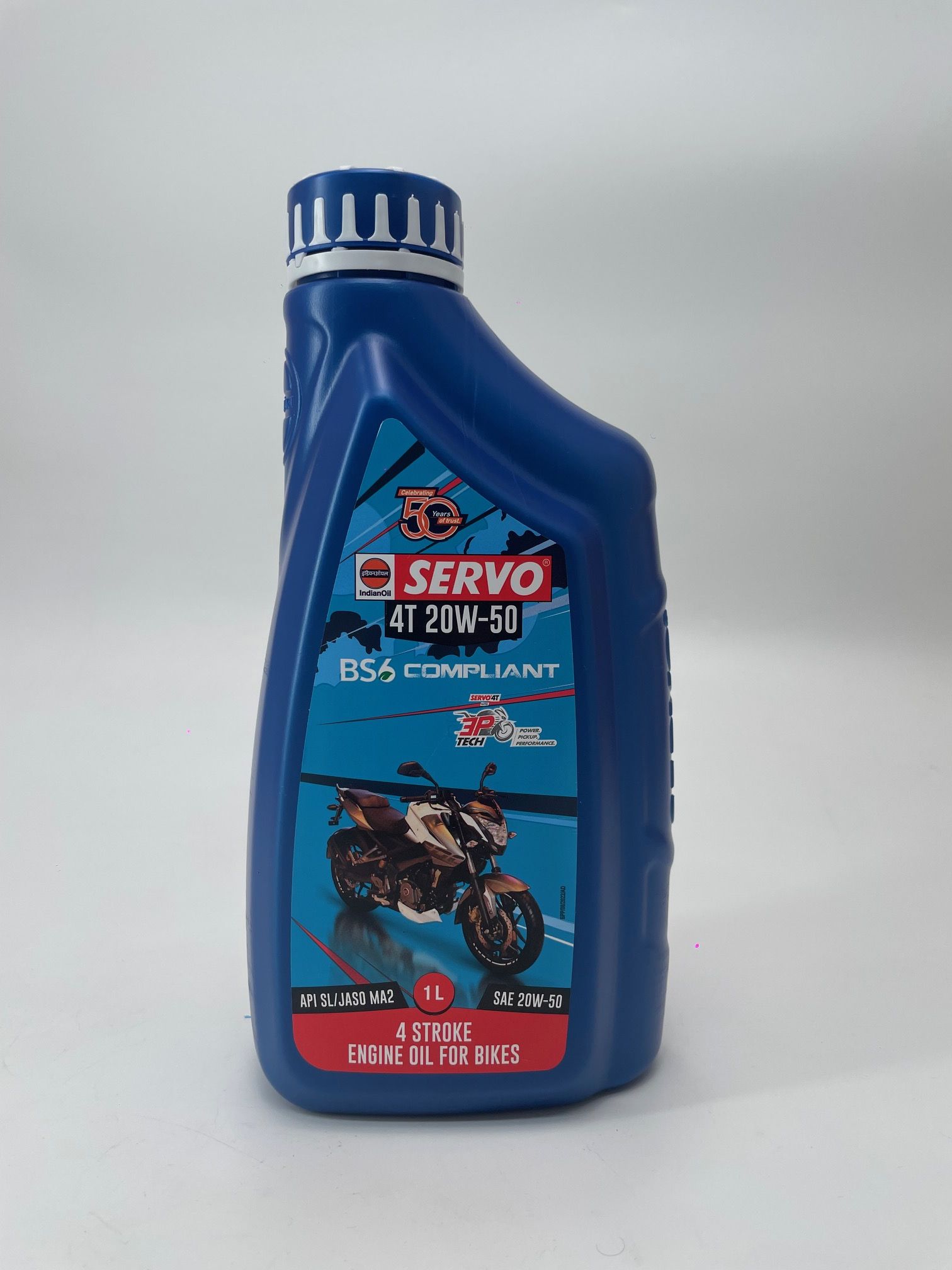 Масло моторное мото SERVO 4T 20W-50 1 л SERVO4T20W501L Indian Oil Corporation Limited