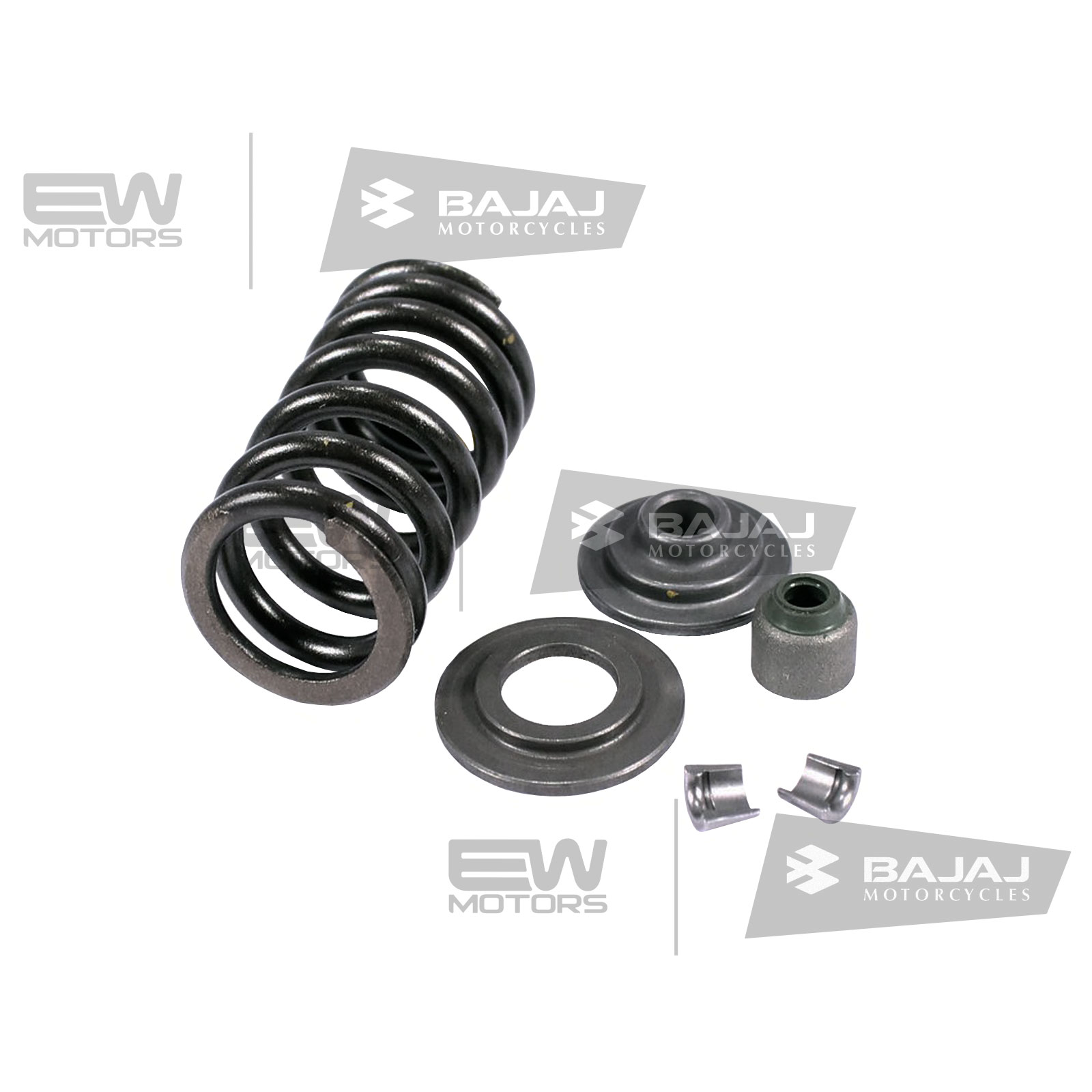 Ремкомплект клапана (пружина, сухари, маслосъемный колпачек, тарельчатые шайбы) 36JL0011 BAJAJ