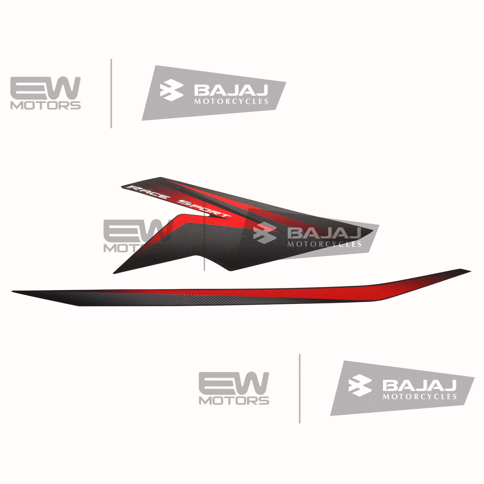 К-т наклеек переднего правого пластика, черный 36DT0047 BAJAJ