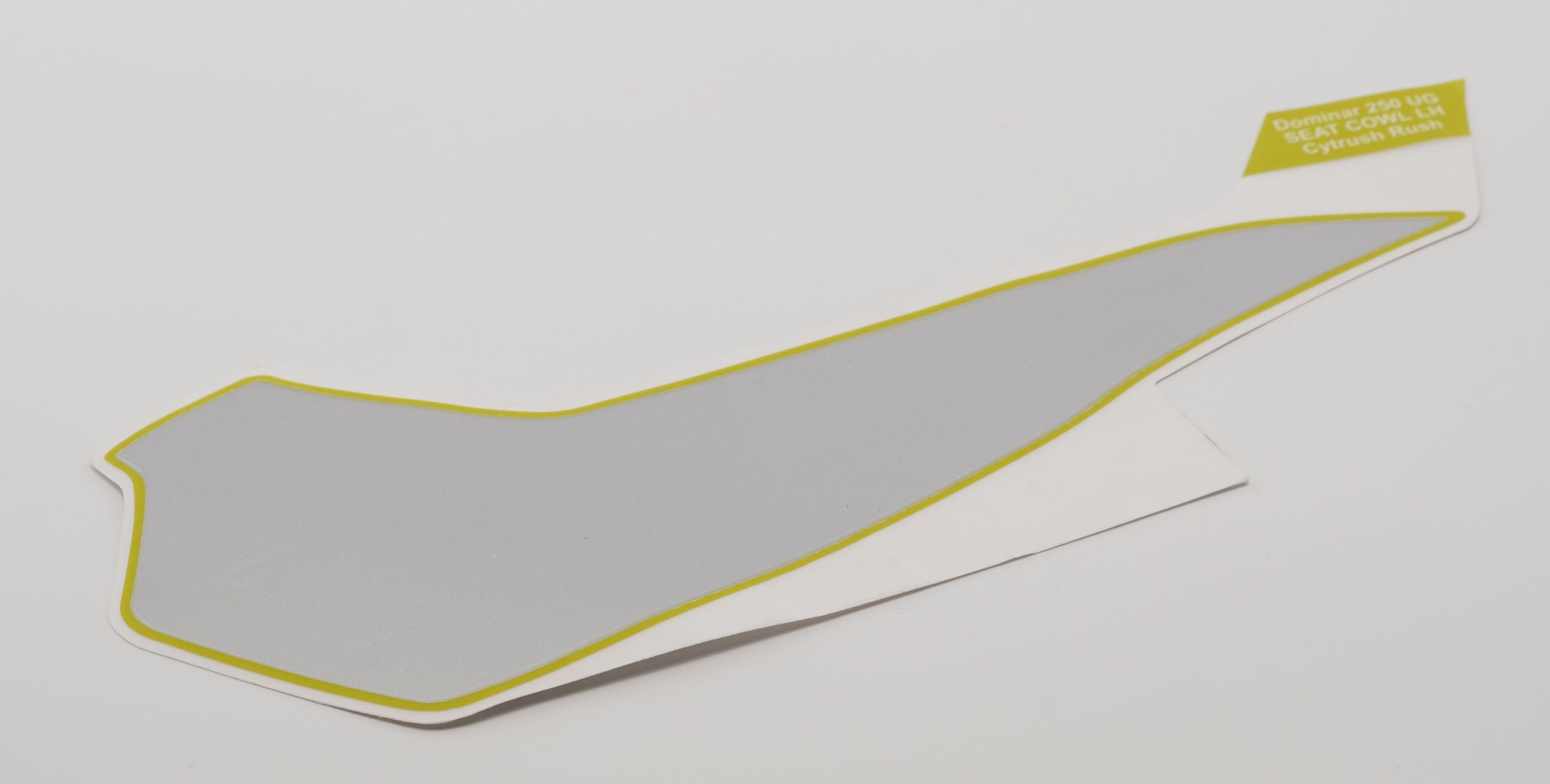 Наклейка заднего пластика левая, R-P SILVER JF233476 BAJAJ