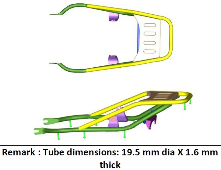 Багажник PF231405 BAJAJ