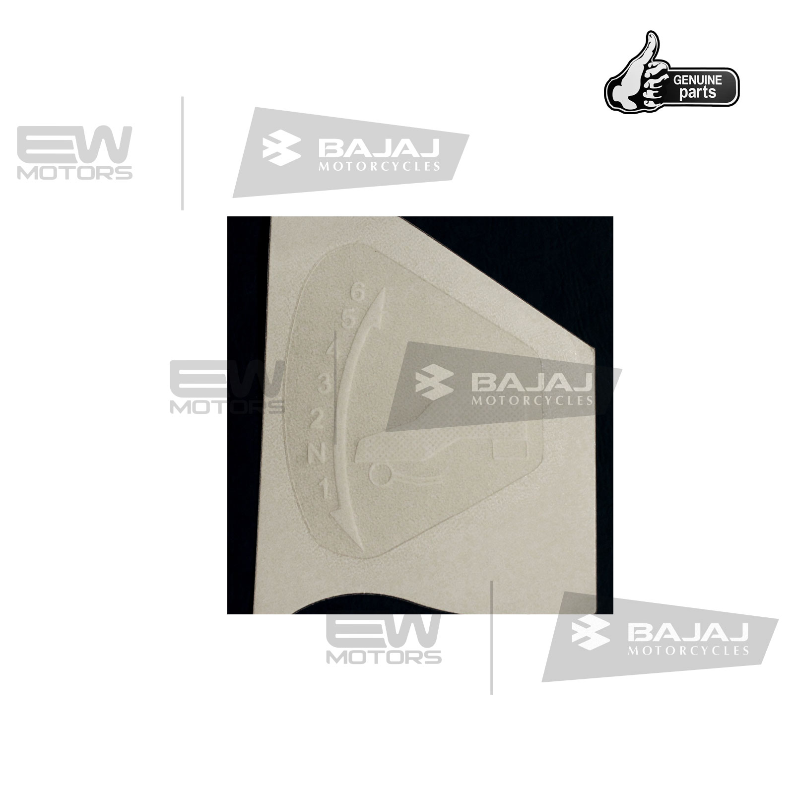 Наклейка (6 speed) на крышку ведущей звезды JL233015 BAJAJ