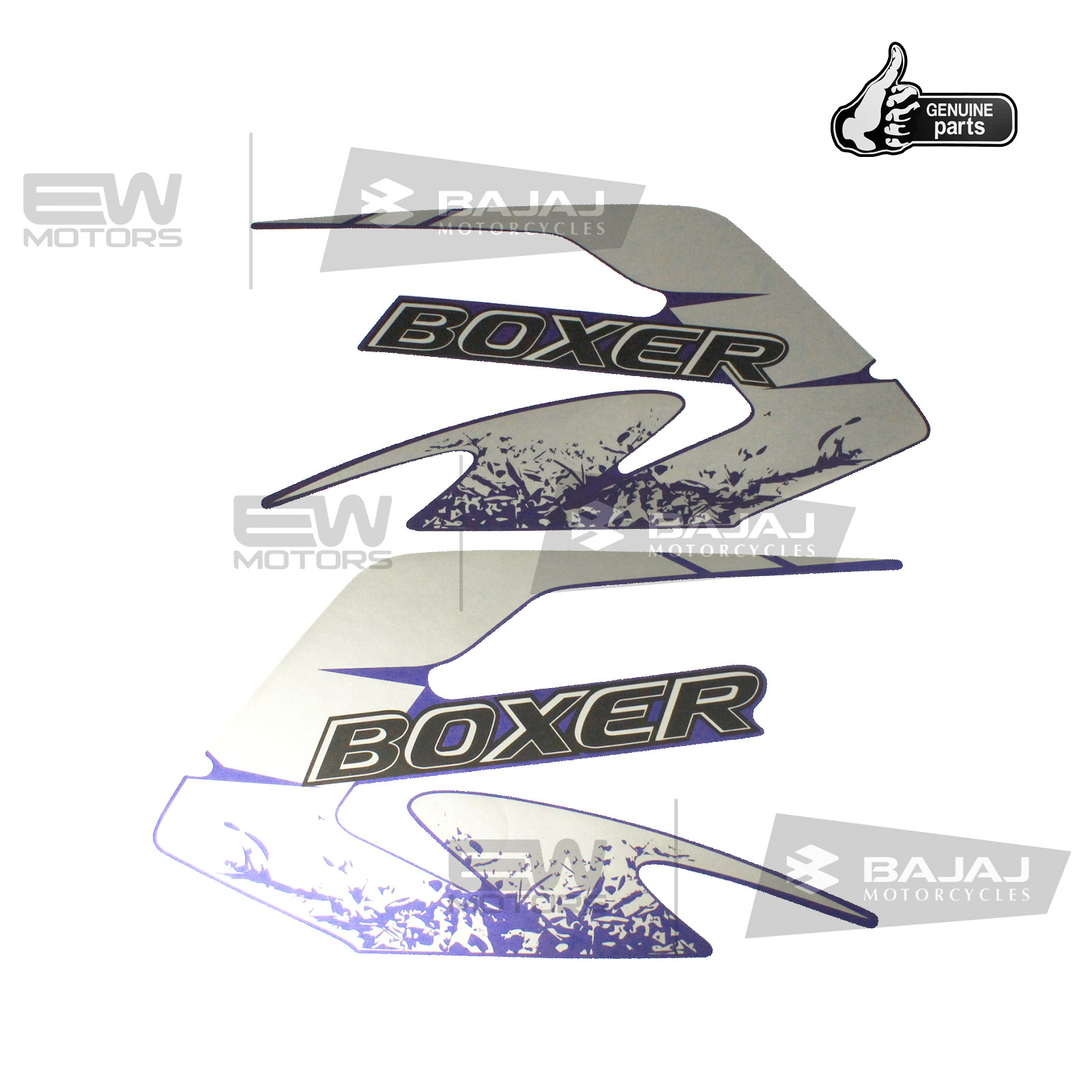 Наклейки топливного бака, синий 36PF0076 BAJAJ