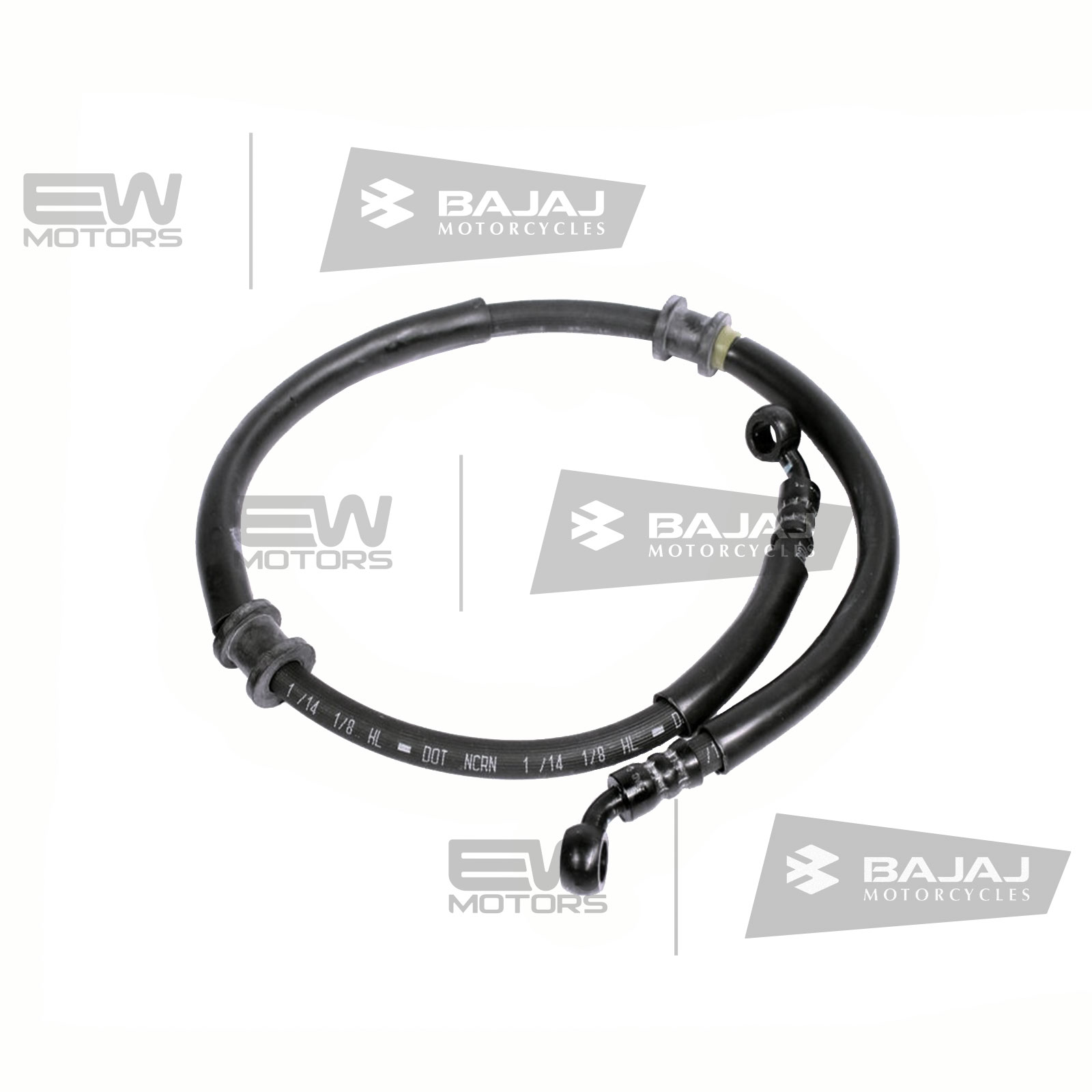 Шланг переднего тормоза с фитингами JL131802 BAJAJ