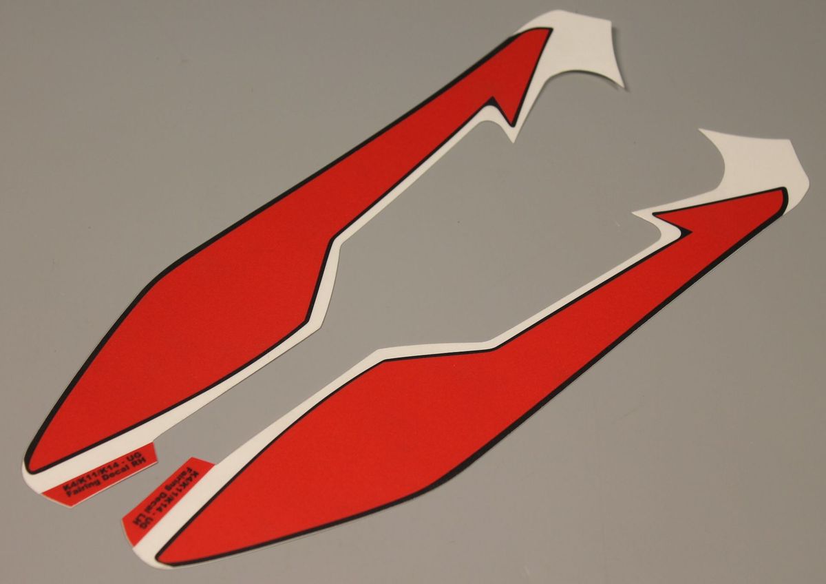 К-т наклеек пластика фары, красно/черный 36JL0114 BAJAJ