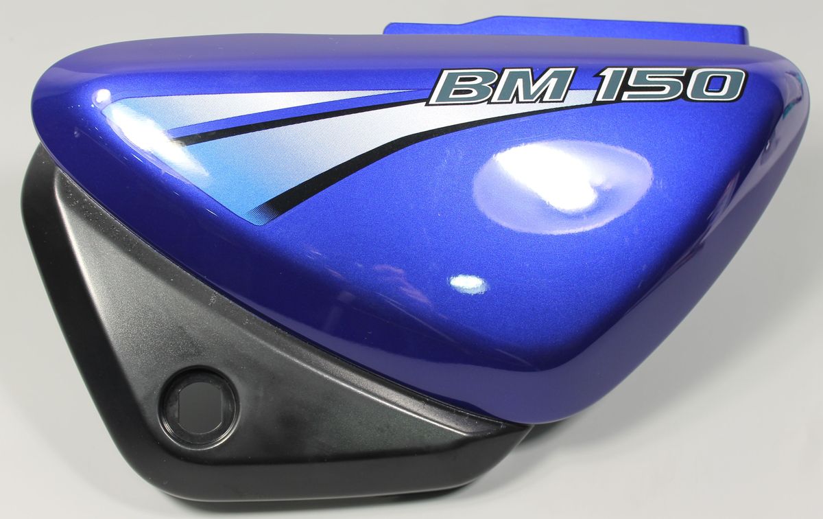 Пластик боковой левый с наклейками, синий PF73013E BAJAJ