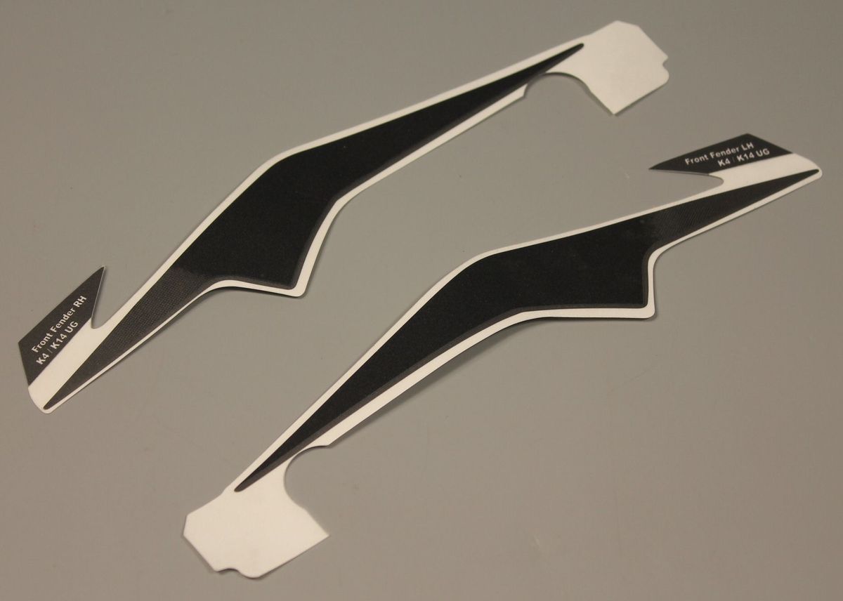 К-т наклеек переднего крыла, черно/серый 36JL0125 BAJAJ