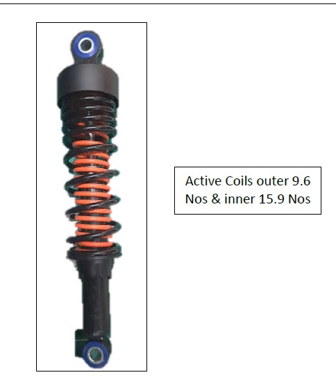 Амортизатор задний (взамен PF122028) JV122037 BAJAJ
