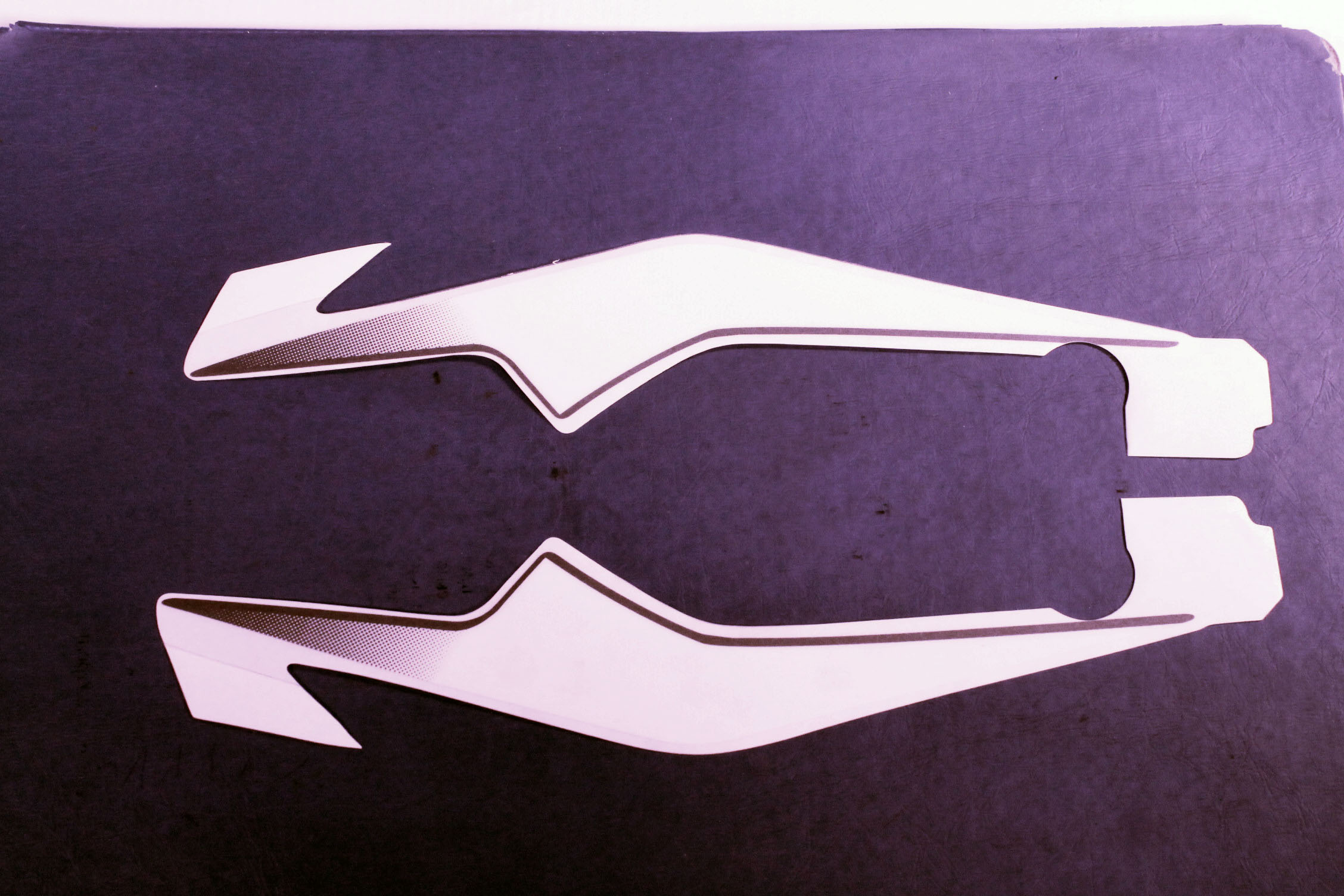 К-т наклеек переднего крыла, бело/серый 36JL0121 BAJAJ