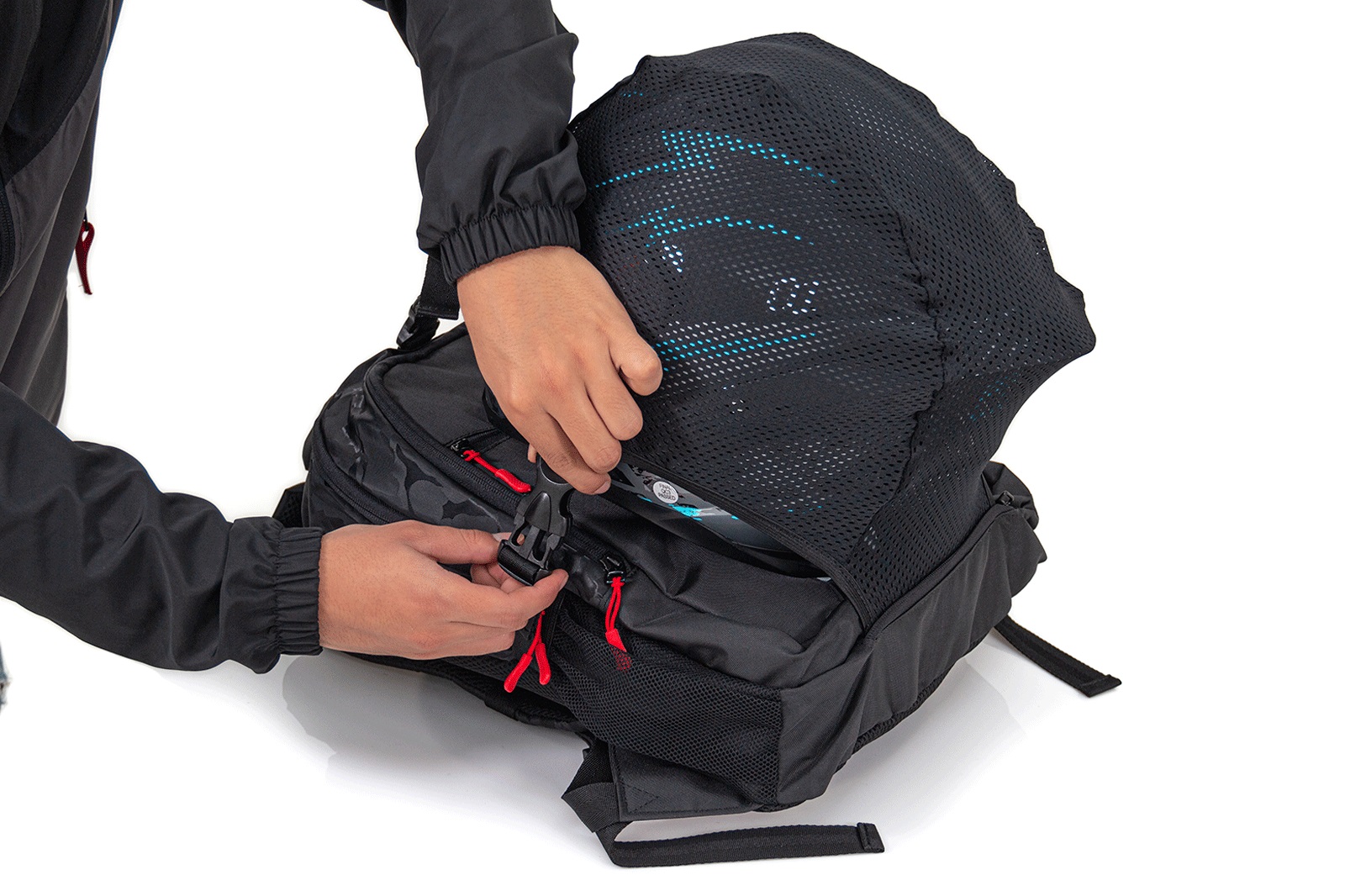 Рюкзак мото FIREPARTS, c сеткой для переноски шлема   PN007142 FIREPARTS