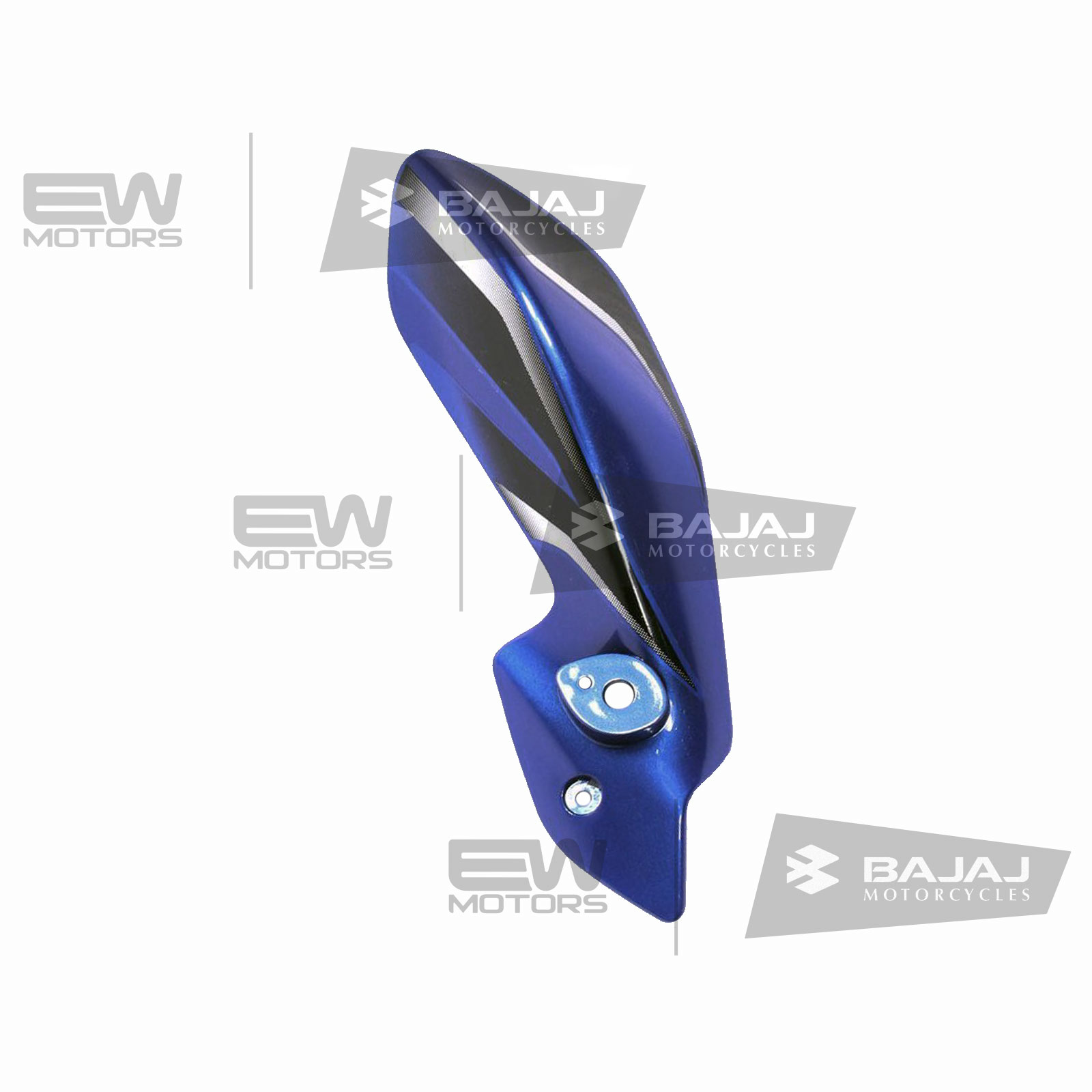 Пластик фары правый, синий с наклейкой 52JL0196 BAJAJ