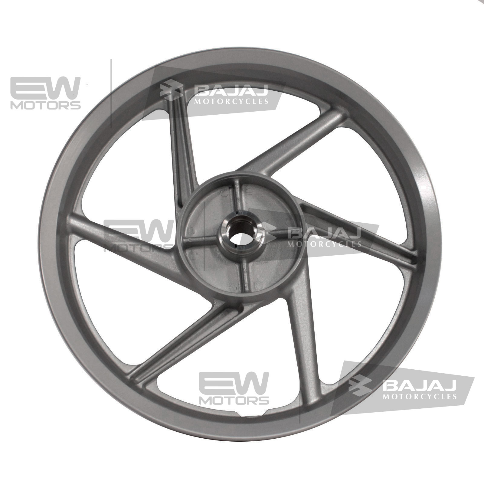 Диск колесный задний серый (6 спиц) 2.5х17  DH151057 BAJAJ