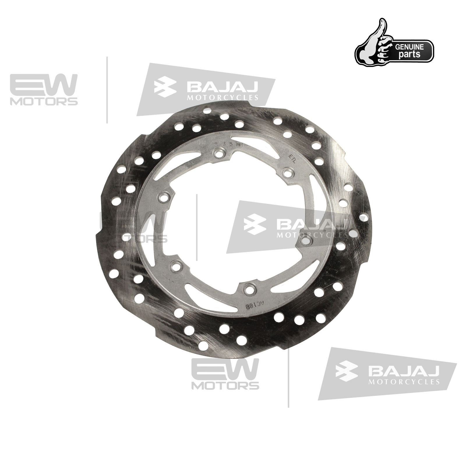 Диск тормозной задний, лепестковый JL131218 BAJAJ