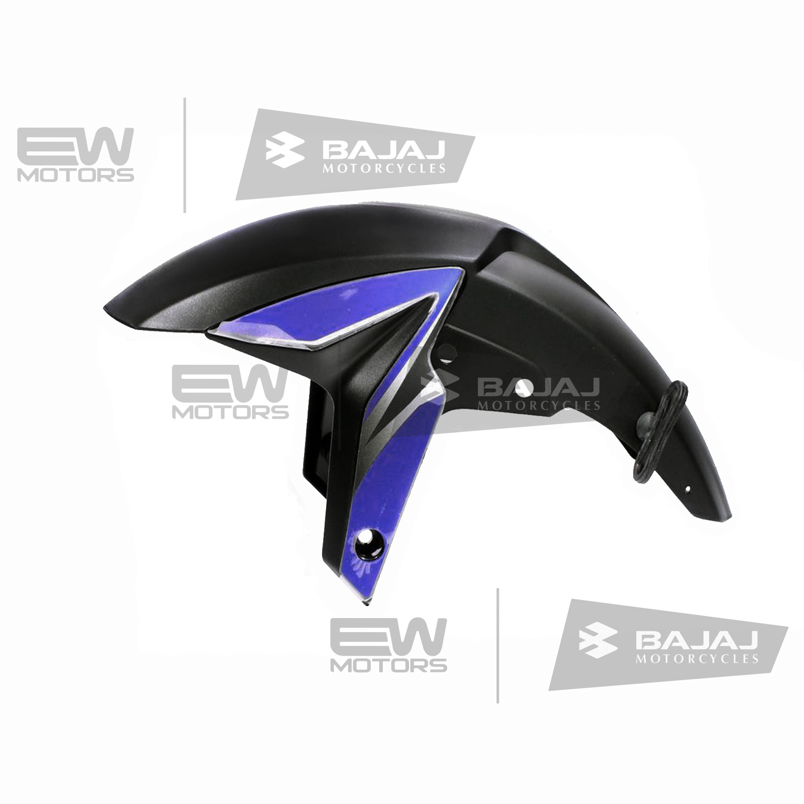 Крыло переднее (без брызговика) с синей наклейкой 52JL0189 BAJAJ