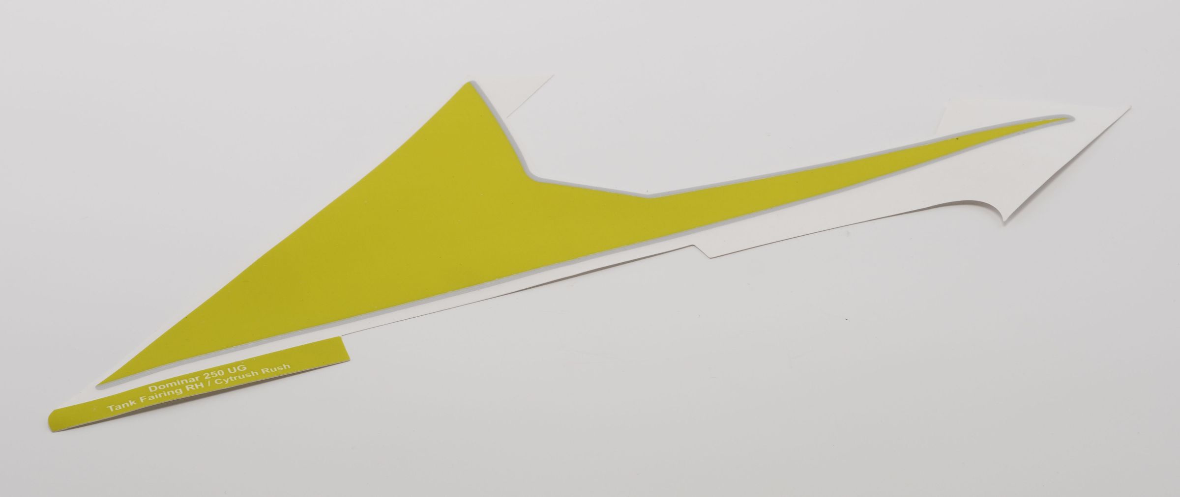 Наклейка на пластик бака правая, серебристая R-P SILVER JF233481 BAJAJ