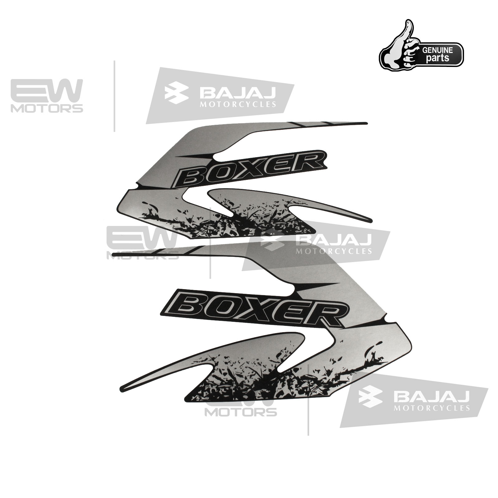 Наклейки топливного бака, черный 36JV0014 BAJAJ
