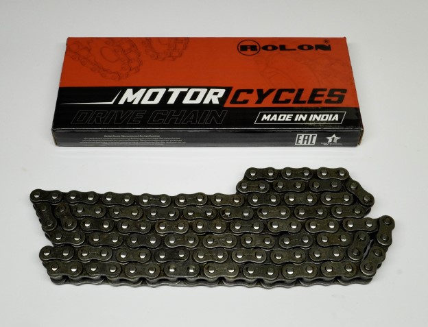 Цепь приводная ROLON R428HBS 130 звеньев, усиленная, бессальниковая, замок защёлка